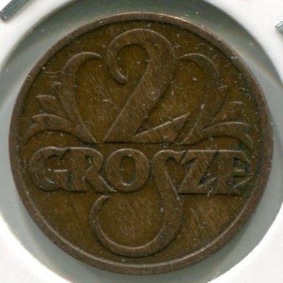 Монета Польша 2 гроша 1931 год.