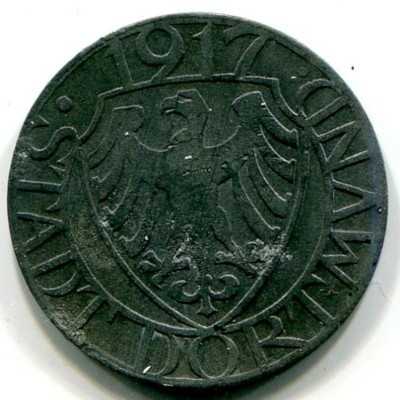 Монета Дортмунд 5 пфеннигов 1917 год. Нотгельд