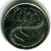 Монета Канада 10 центов 2001 год.