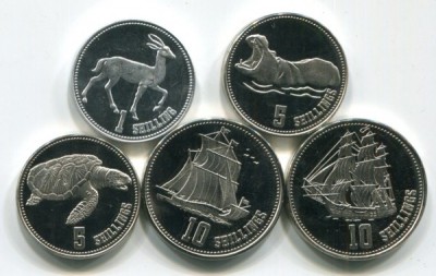 Сомалиленд набор из 5-ти монет 2019 год.