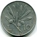 Монета Италия 10 лир 1949 год.