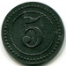 Монета Кассель 5 пфеннигов 1918 год. Лагеря военнопленных. Нотгельд