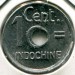 Монета Французский Индокитай 1 цент 1943 год.