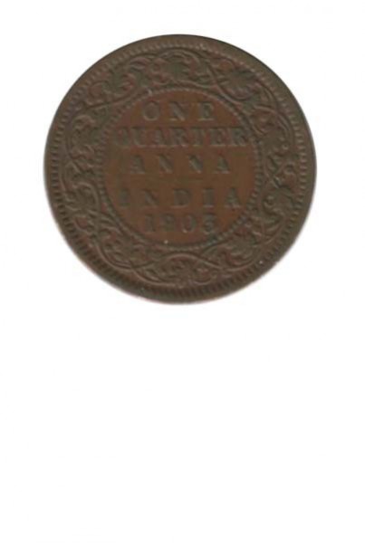 Индия 1/4 анны 1903 г.