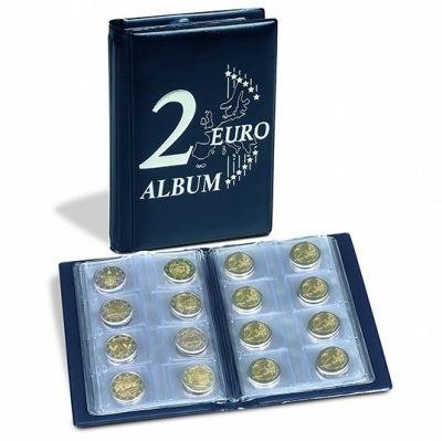 Карманный альбом для монет 2 евро, 48 монет.