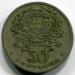 Монета Португалия 50 сентаво 1929 год.