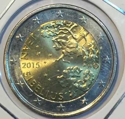 Монета Финляндия 2 евро 2015 год 