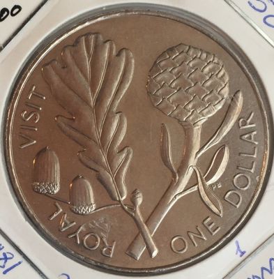 Монета Новая Зеландия 1 доллар 1981 год