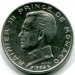 Монета Монако 5 франков 1966 г. Князь Ренье III (1960-2001)