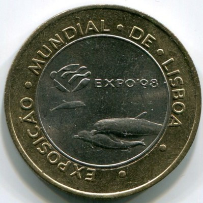 Монета Португалия 200 эскудо 1997 год. Лиссабон ЭКСПО, 1998.