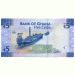 Банкнота Гана 5 седи 2017 год.