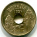 Монета Испания 25 песет 1997 год. Мелилья