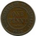 Монета Австралия 1 пенни 1920 год.