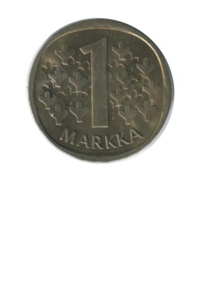 Финляндия 1 марка 1980 г.