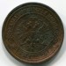 Монета Российская Империя 2 копейки 1912 год. СПБ