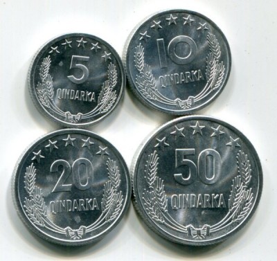 Албания набор из 4-х монет 1964 год.