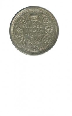 Индия 1/4 рупии 1943 г.
