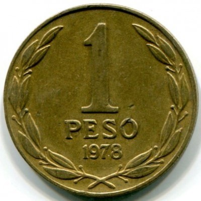 Монета Чили 1 песо 1978 год.