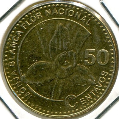Монета Гватемала 50 сентаво 2012 год.