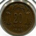 Монета Чили 20 сентаво 1946 год.