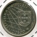 Монета Португалия 100 эскудо 1989 г. Открытие Азорских островов.