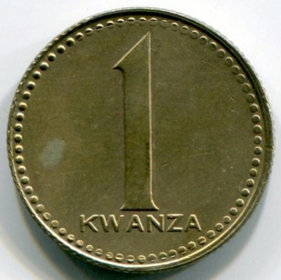 Монета Ангола 1 кванза 1977 год.
