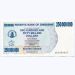Банкнота Зимбабве 250000000 долларов 2008 год.