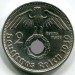 Монета Германия 2 рейхсмарки 1939 год. D