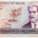 Банкнота Бразилия 50 крузадо 1986 год. 