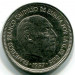 Монета Испания 5 песет 1973 год.