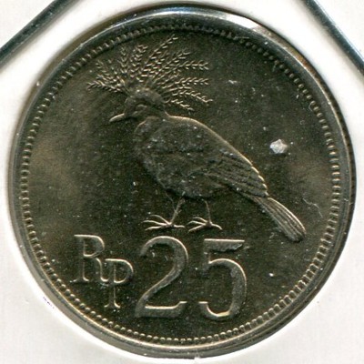 Монета Индонезия 25 рупий 1971 год.