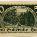 Банкнота Бад-Зудероде 50 пфеннигов 1921 год.