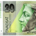 Банкнота Словакия 20 крон 2002 год.