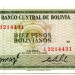 Банкнота Боливия 10 песо 1962 год.
