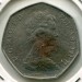Монета Великобритания 50 новых пенсов 1973 год.