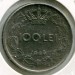 Монета Румыния 100 лей 1943 год.