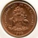 Монета Багамские острова 1 цент 1998 год.