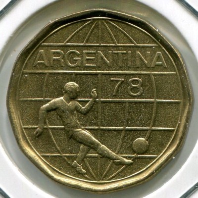 Монета Аргентина 50 песо 1978 год.