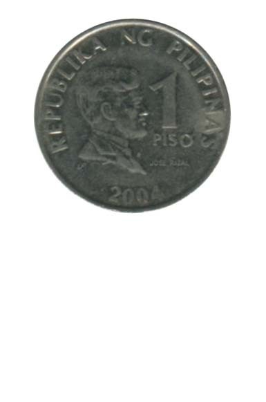 Филиппины 1 писо 2004 г.