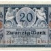 Банкнота Германская Империя 20 марок 1915 год.