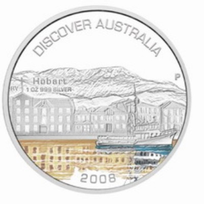Австралия, 1 доллар " Дискавери. Открой Австралию" 2008 год