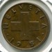 Монета Швейцария 2 раппена 1951 год. B