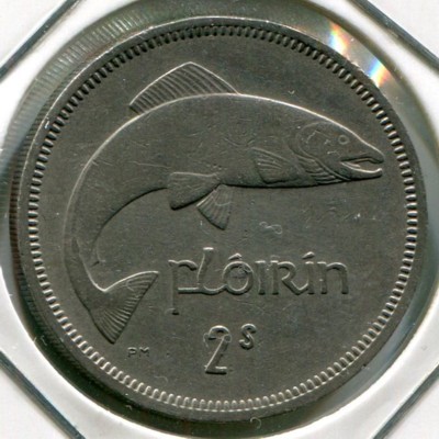 Монета Ирландия 2 шиллинга 1966 год.