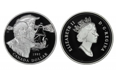 Канада, 1 доллар 1995 г. 325 лет Компании Гудзонова залива