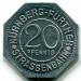 Трамвайный жетон Нюрнберг 20 пфеннигов 1920-23 год. Нотгельд 