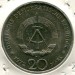 Монета ГДР 20 марок 1972 год.