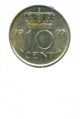 Нидерланды 10 центов 1960 г.