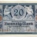 Банкнота Германская Империя 20 марок 1915 год.