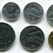 Набор Сан-Марино из 7-ми монет 1975 год.