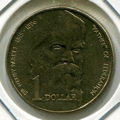Монета Австралия 1 доллар 1996 год.
